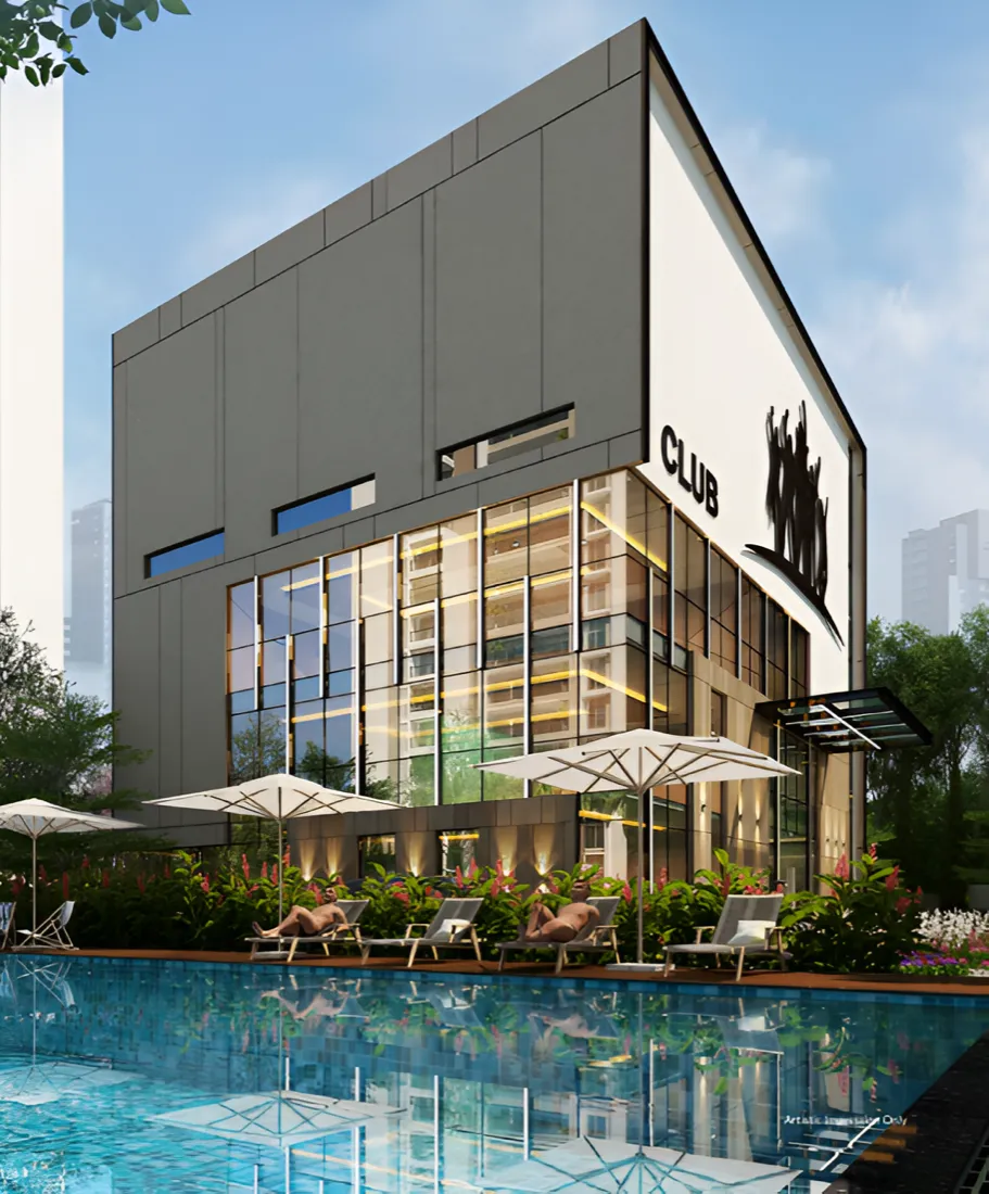 Grand clubhouse interior at Myhna Vistara Gunjur Bengaluru