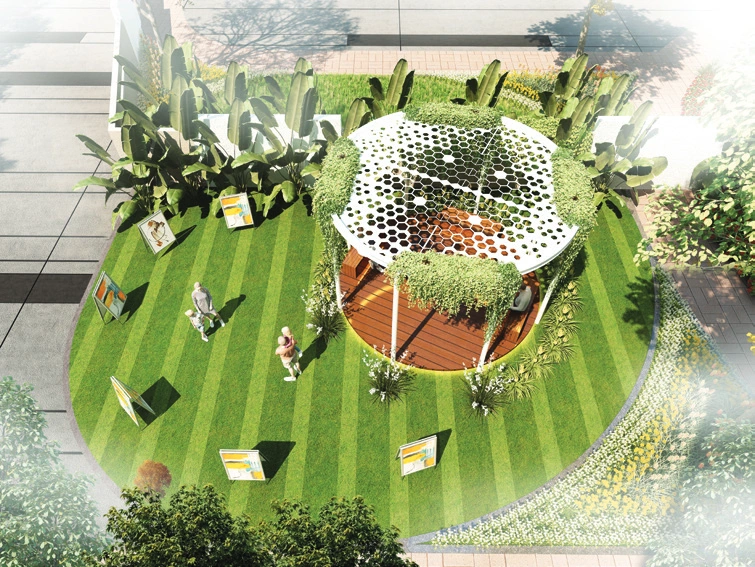 Butterfly maze garden Myhna Vistara Gunjur