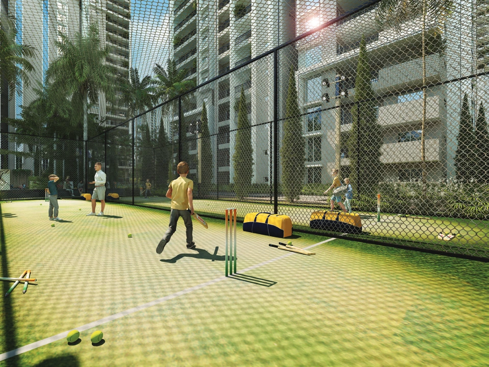Cricket turf sports facility Myhna Vistara