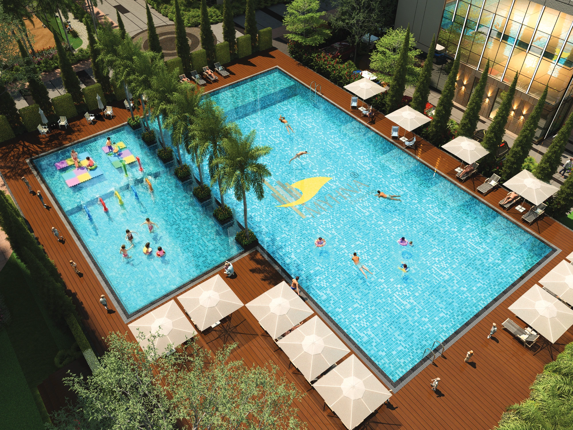Infinity swimming pool Myhna Vistara Gunjur Bengaluru
