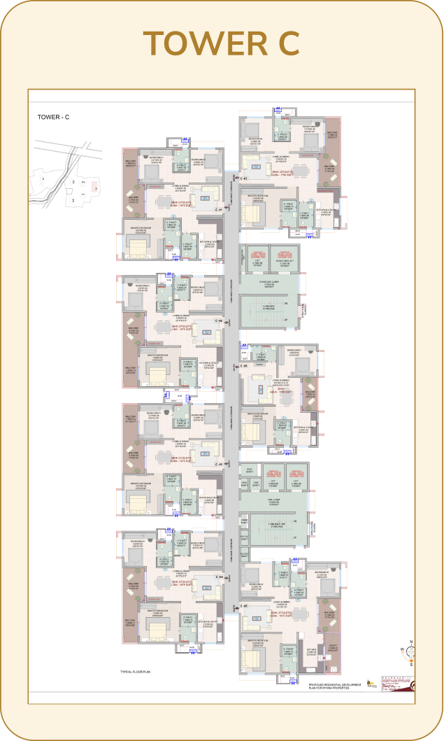 Myhna Vistara Tower C floor plan configuration Gunjur