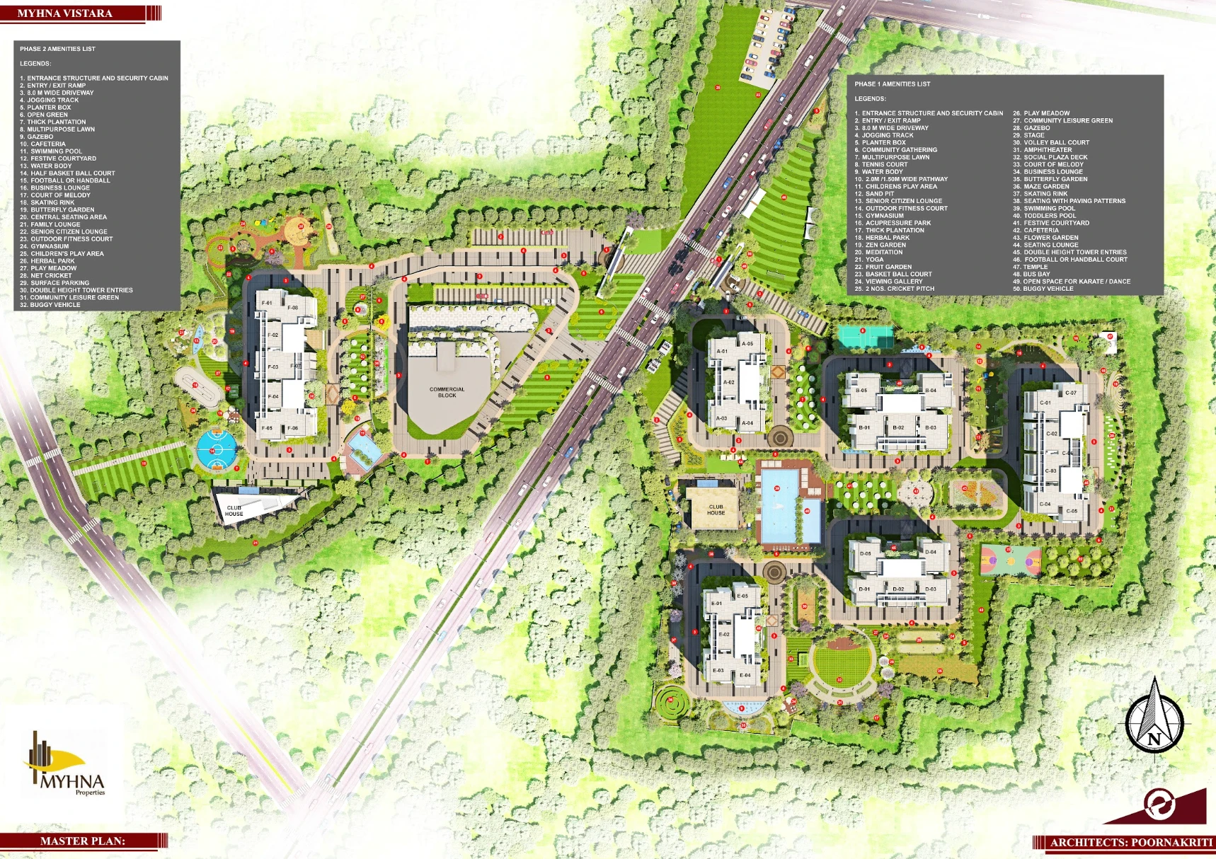 Myhna Vistara masterplan 14 acres 6 towers Gunjur Bengaluru layout